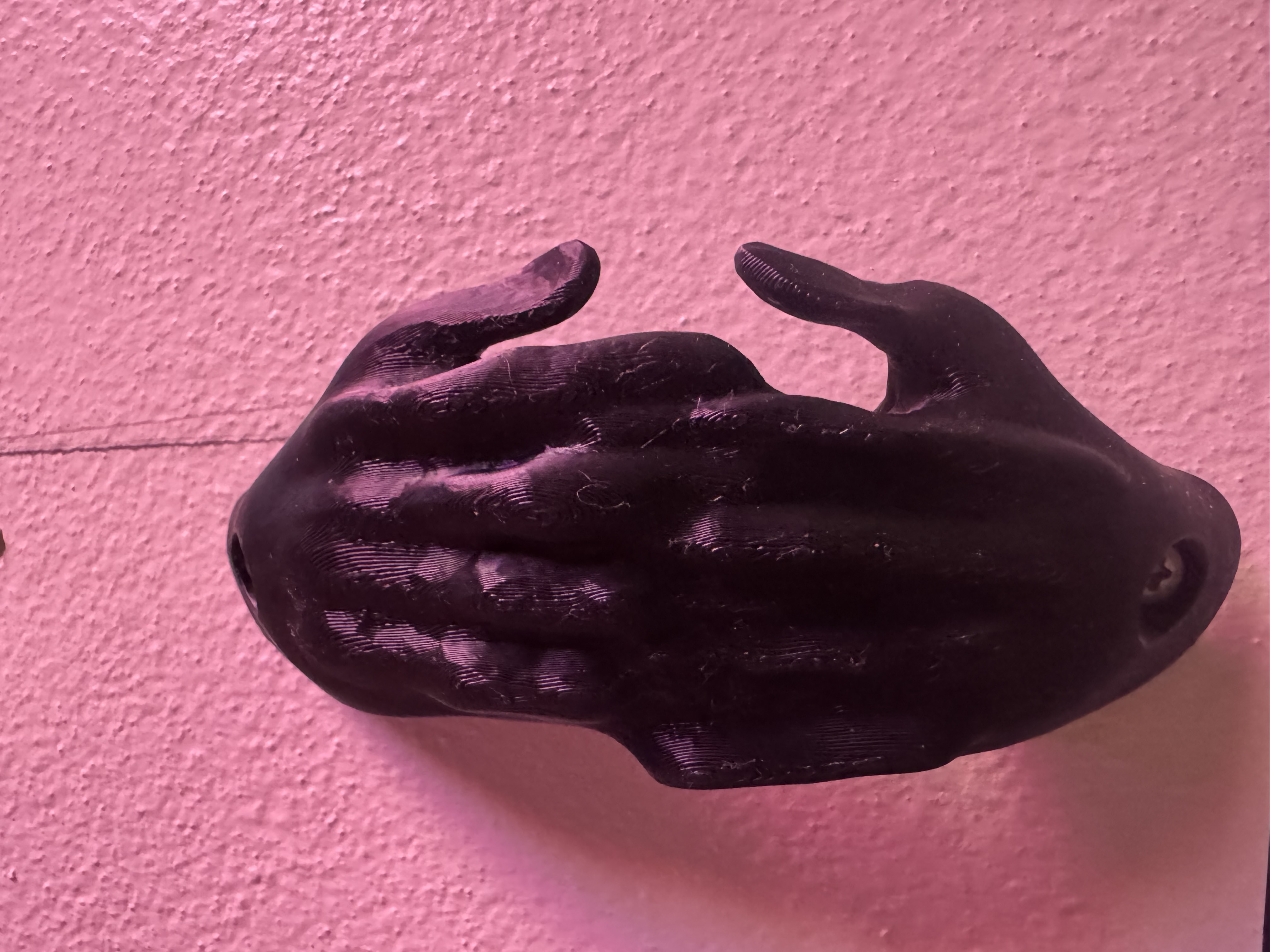image of 3D printed model of clasped hands