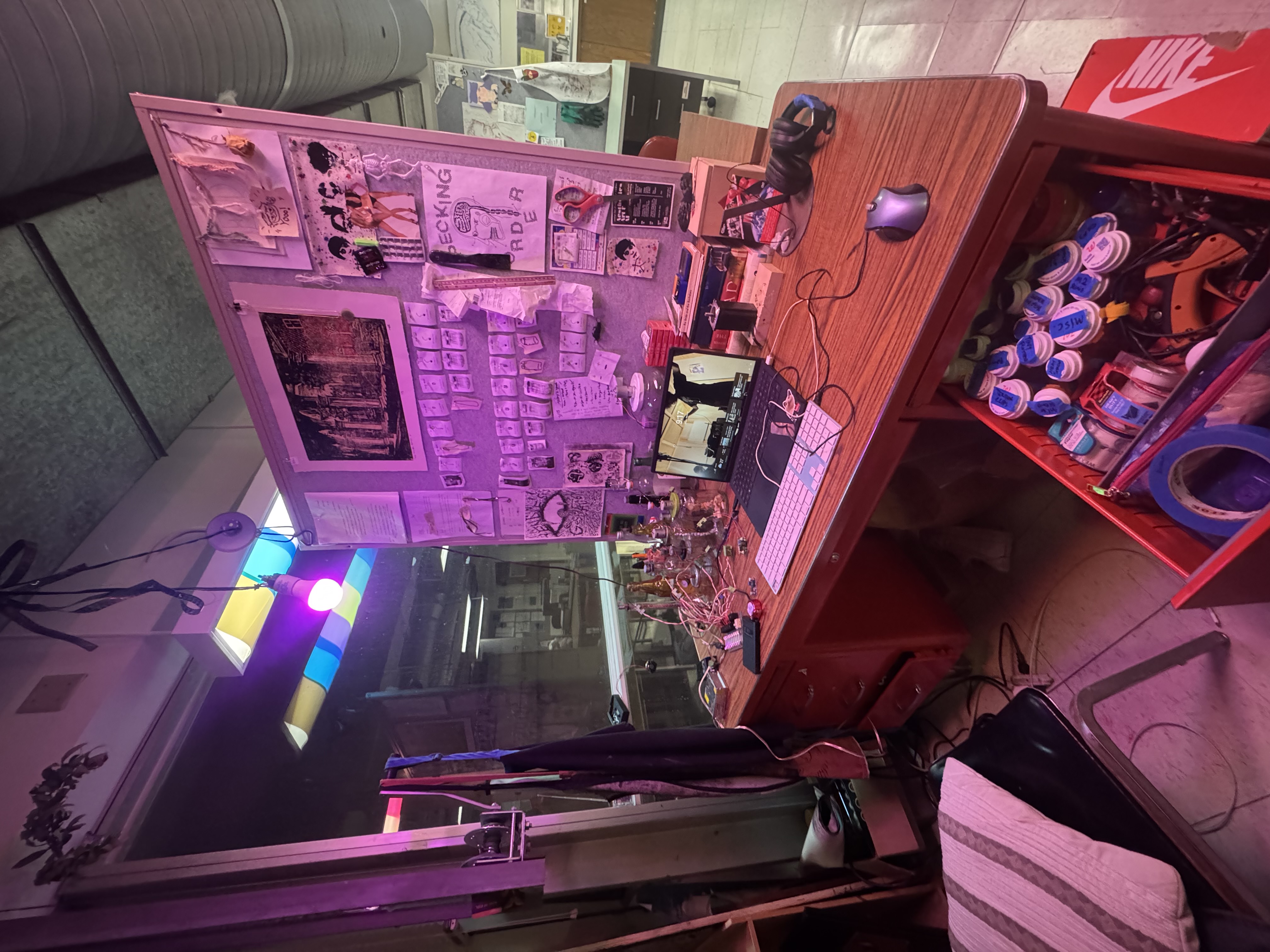 photo of studio at night